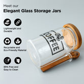 The Better Home UMAI Storage Jars - Clear glass design